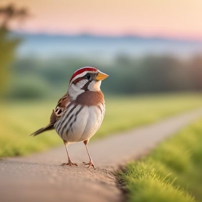 すずめの道編集部 ロゴ（すずめ）